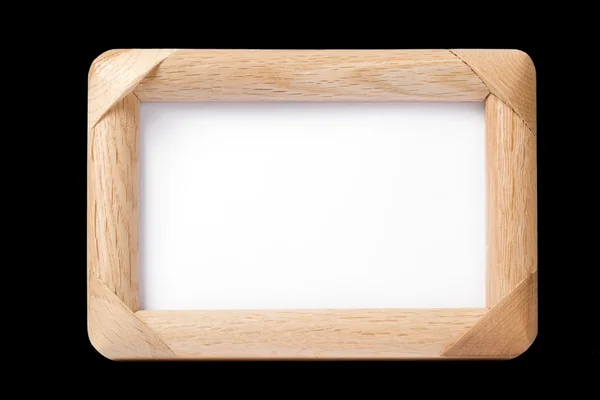 シンプルな木製フォト フレーム — ストック写真