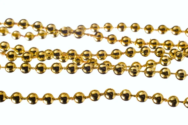 Perles de couleur dorée — Photo