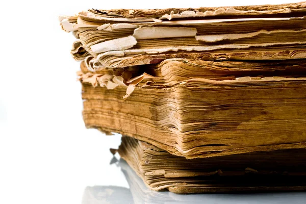 Ancient weathered paper book — Stock fotografie