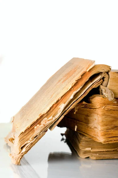 Ancient weathered paper book — ストック写真