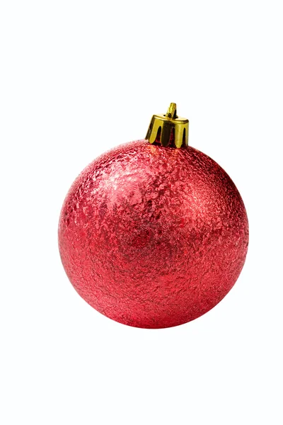 Vánoční míč izolované na bílém pozadí — Stock fotografie