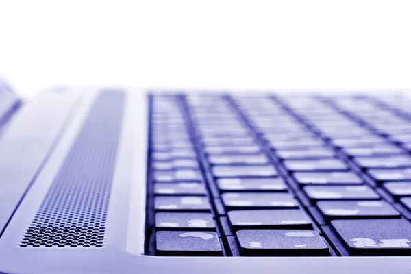 Laptop tangentbord makro — Stockfoto