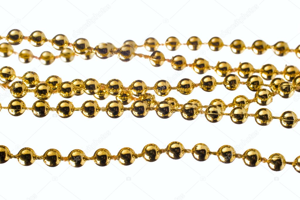 Golden color beads