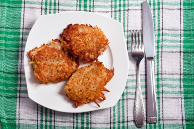 Potato cakes clipart