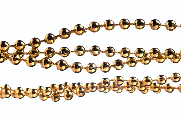 Goldfarbene Perlen — Stockfoto