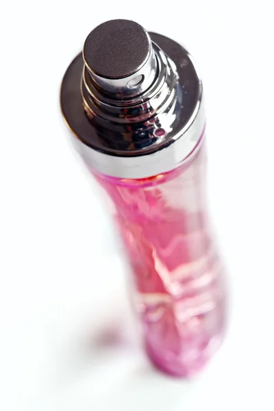 Pembe parfüm şişesi — Stok fotoğraf