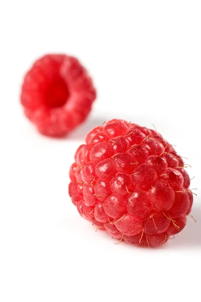 맛 있는 빨간 나무 딸기 흰색 위에 절연 — 스톡 사진