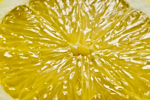 Primer plano de la textura de limón en rodajas — Foto de Stock