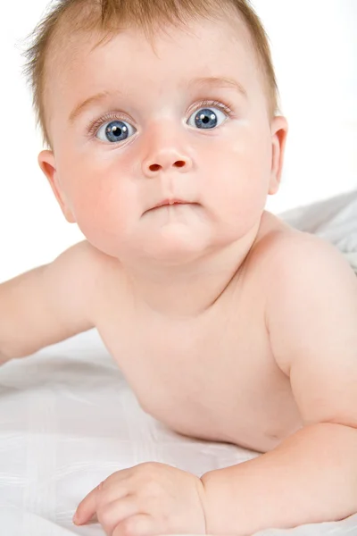 Aranyos kis baba lány — Stock Fotó