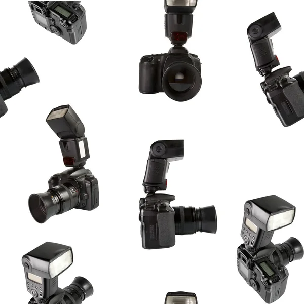 Digital photo cameras seamless texture — Stock Photo, Image