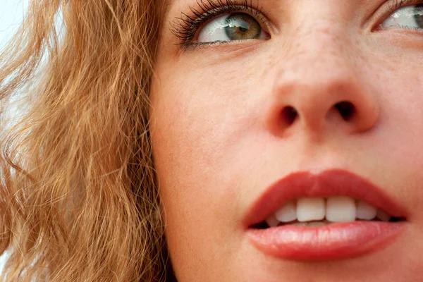 stock image Close-up of young beautiful healthy woman