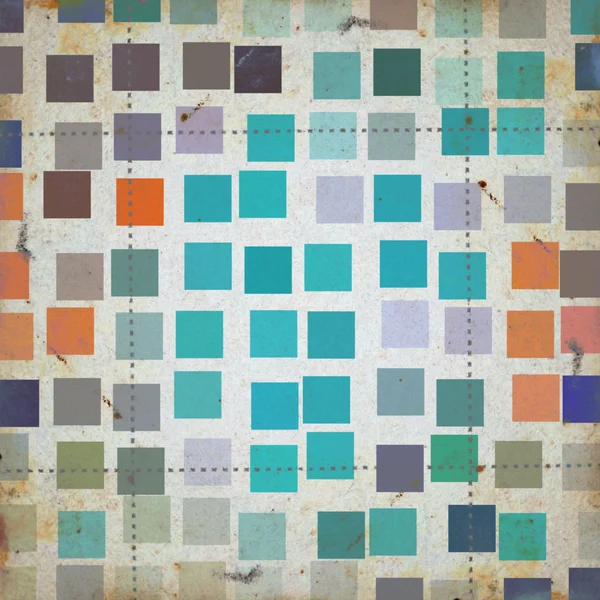 Grunge squares abstract pattern — Stock Photo, Image
