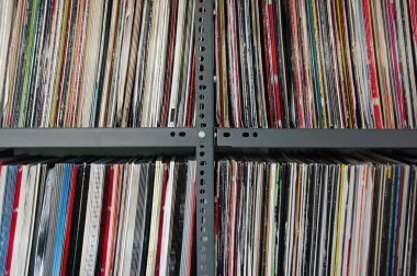 Vinyl records storage clipart