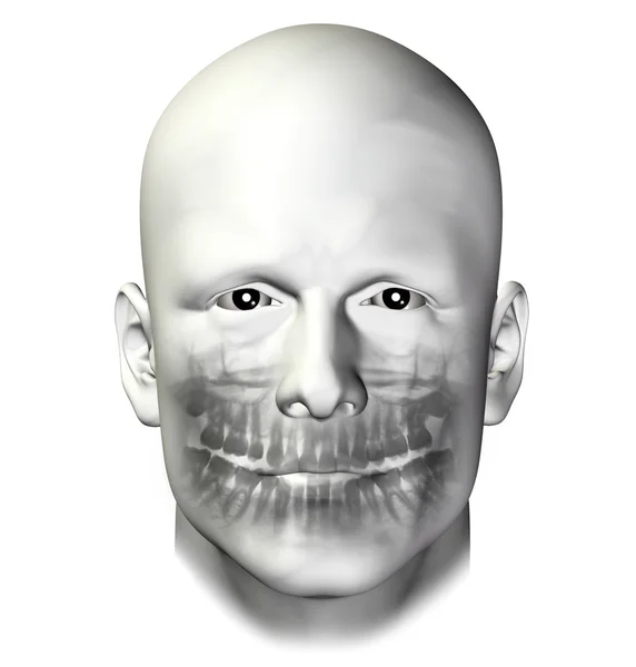 Зубы стоматологическое сканирование взрослых мужчин — стоковое фото