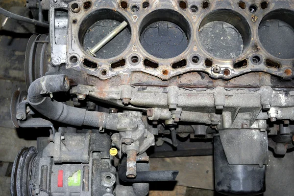 stock image Disassembled engine