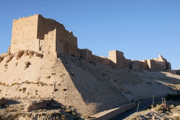 Karak castle na króla drogi — Zdjęcie stockowe
