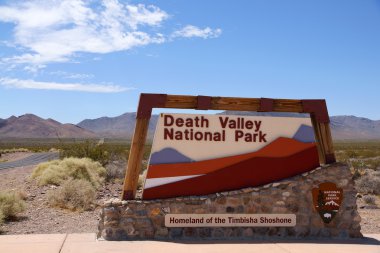 Ölüm Vadisi Milli Parkı işaret, nevada, ABD