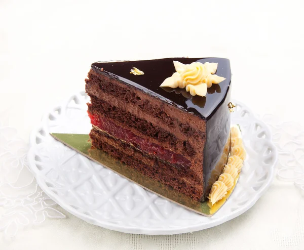 Tarta de chocolate - tarta —  Fotos de Stock