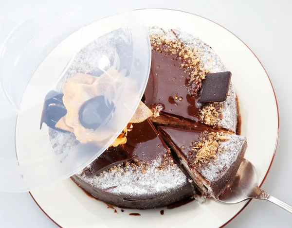 Tarta de chocolate - tarta —  Fotos de Stock