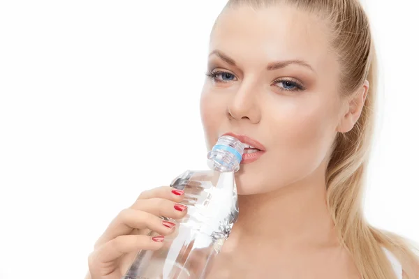 stock image Beauty portrait with water