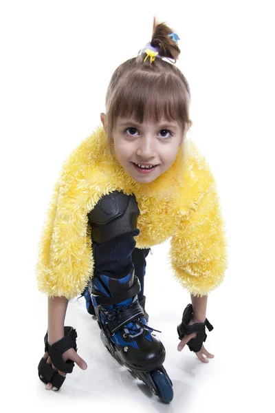 La niña en patines —  Fotos de Stock