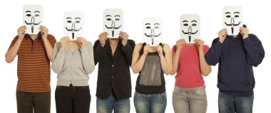 Guy Fawkes mask clipart