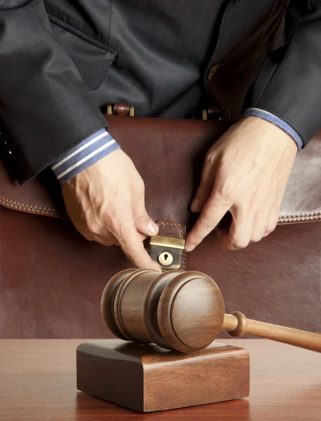 Advocaat in de rechtbank — Stockfoto