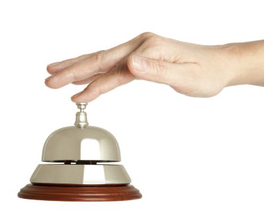 Hotel bell isolated clipart