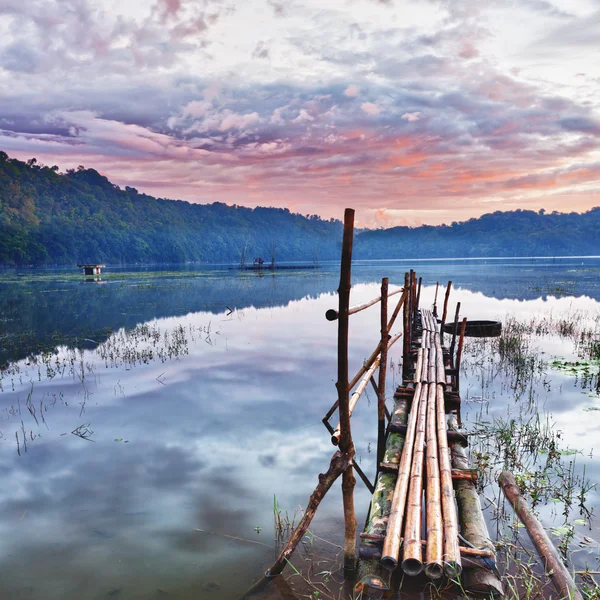 Lago Tamblingan — Fotografia de Stock