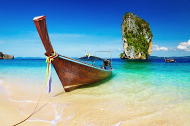 Tropical beach, Andaman Sea, Thailand clipart