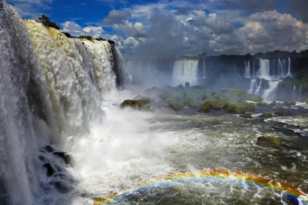 A Iguassu Falls, Nézd a brazil oldalon — Stock Fotó