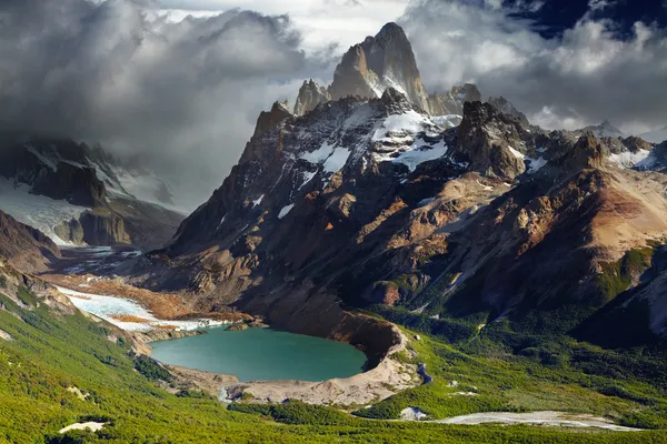 Mount fitz roy, patagonia, Argentinië — Stockfoto