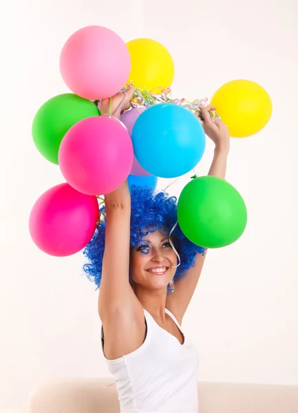 stock image Girl clown.