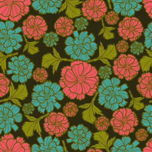 Βοτανική floral μοτίβο — Διανυσματικό Αρχείο