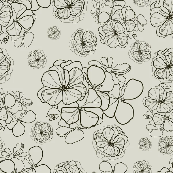 Vector seamless floral pattern — Stock Vector