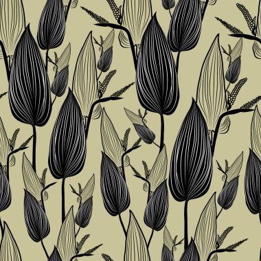 Seamless vintage pattern clipart