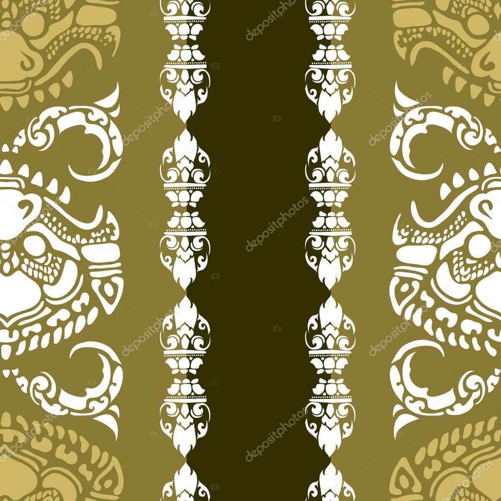 Cambodian floral pattern