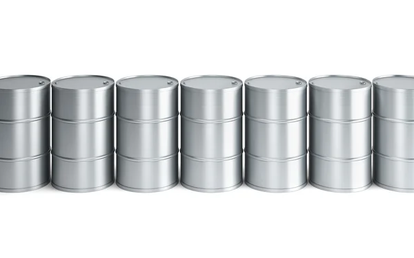 Set of oil barrels — Stock Photo, Image