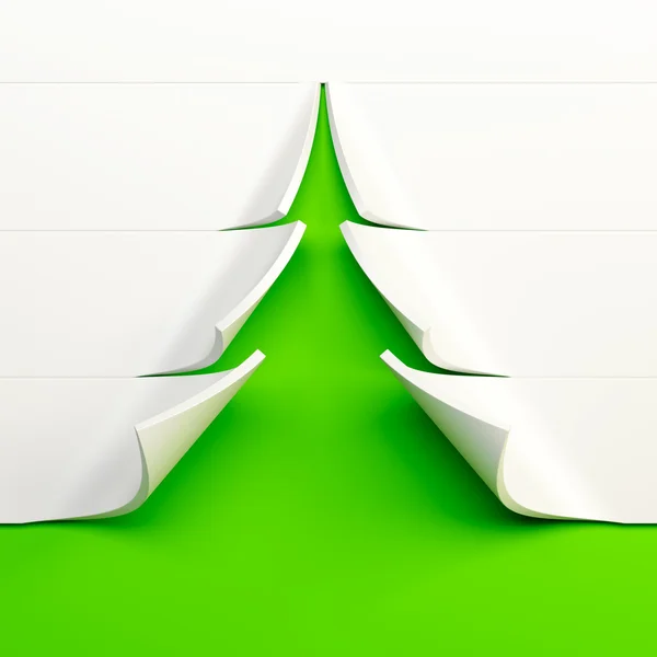 3d 象征新年枞树 — 图库照片