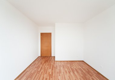 Empty room with door clipart