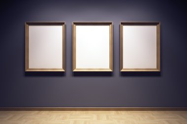Blank frames in the gallery clipart