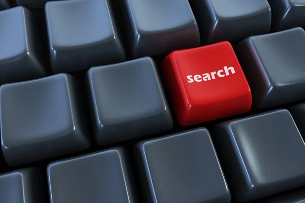 Keyboard with search button — Stock Photo, Image