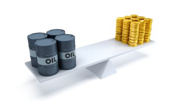 Oil trading concept clipart