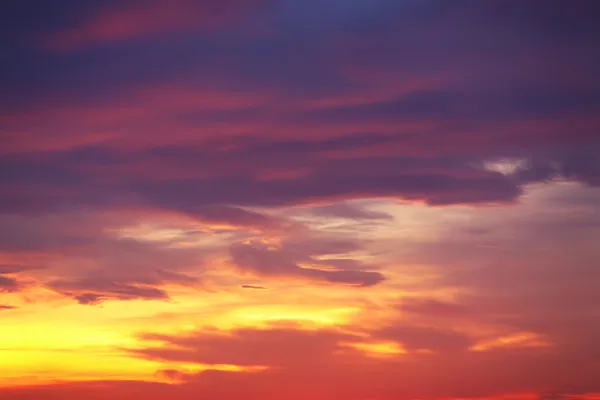 Violet sunset sky — Stock Photo, Image