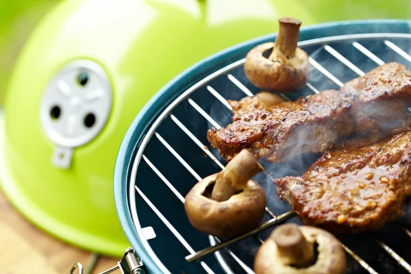 Steak and other Meat on BBQ — Stock Photo, Image