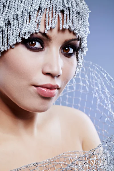 Retrato de una mujer de invierno —  Fotos de Stock