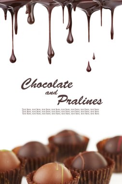 Hot chocolate pralines clipart