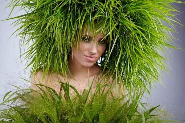 stock image Ecology woman, green concept