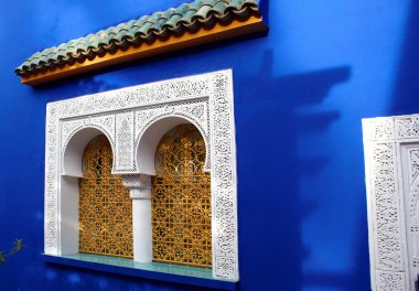 pencere jardine majorelle, marocco, Afrika İslam Müzesi,
