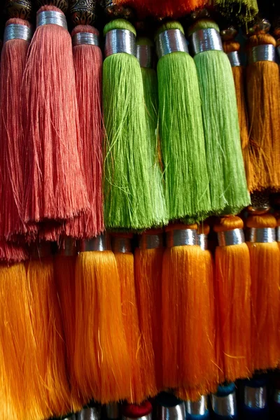 Цветные бахромы, Marocco — стоковое фото